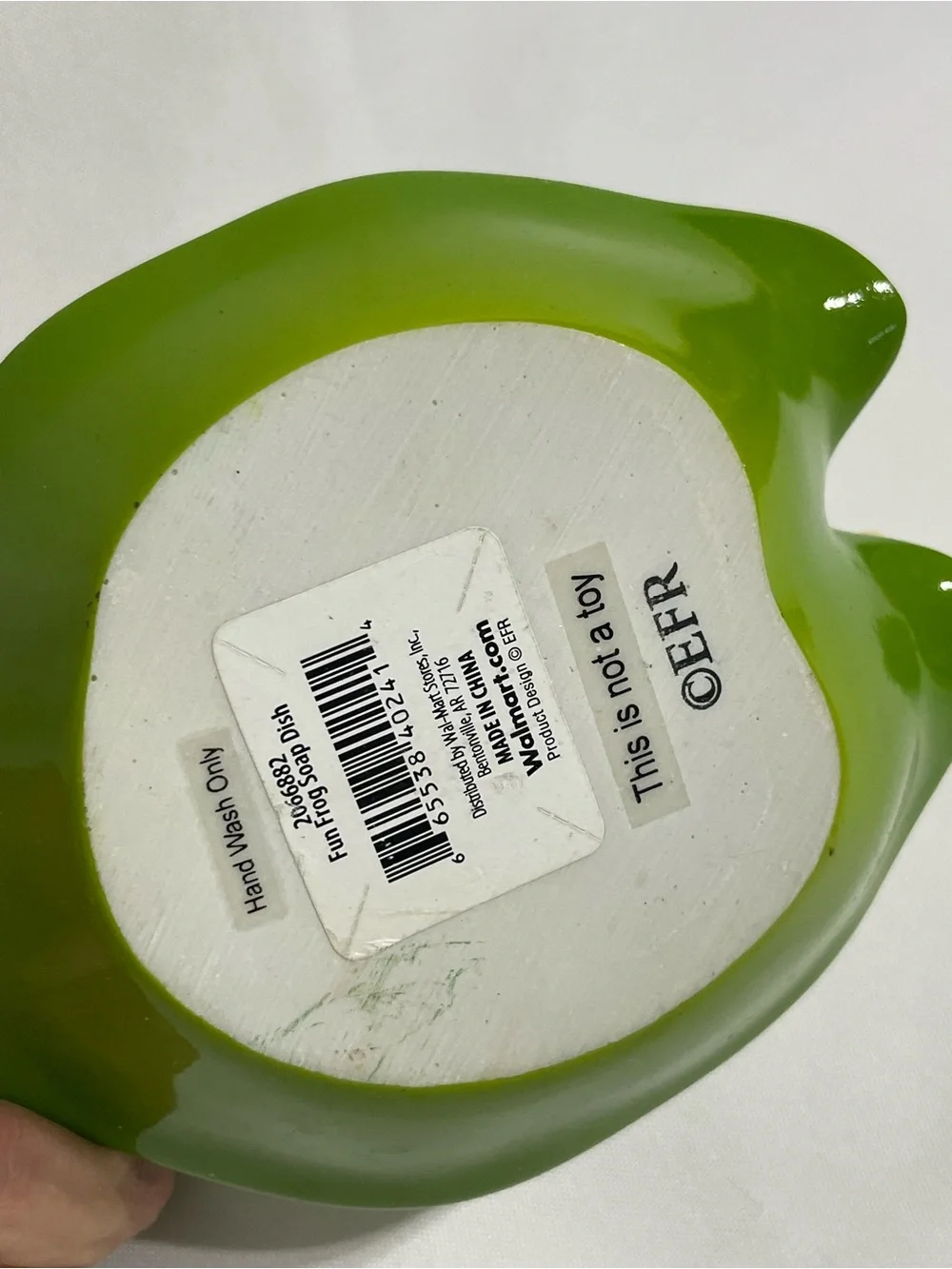 Adorable Frog on Lily Pad Soap Dish Bathroom Decor Good Condition Minor Flaws